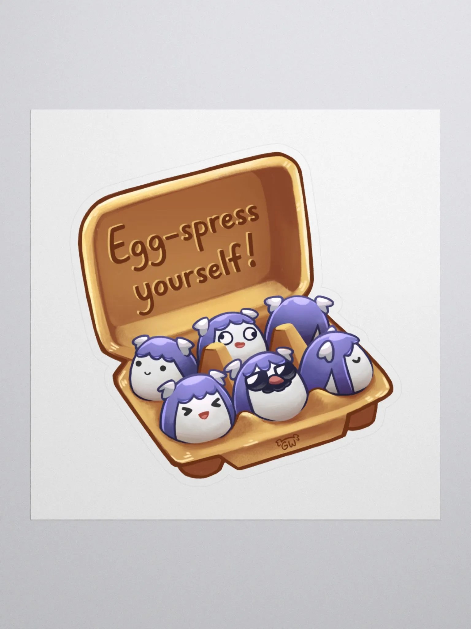 Egg-spress Yourself GravyEgg Sticker product image (1)
