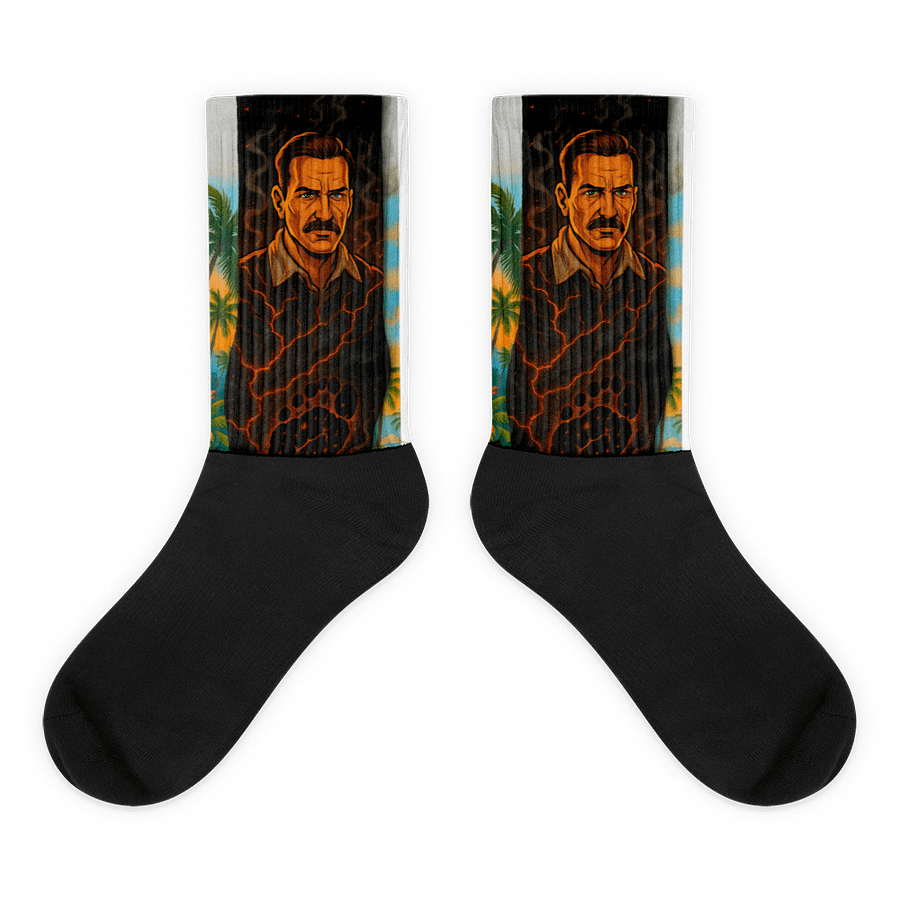 Tank's Fiery Mustache Socks product image (1)