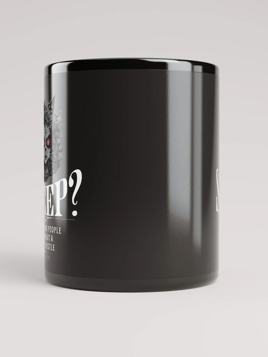 Sleepless Hustle: Intense Cat Eyes Mug product image (5)