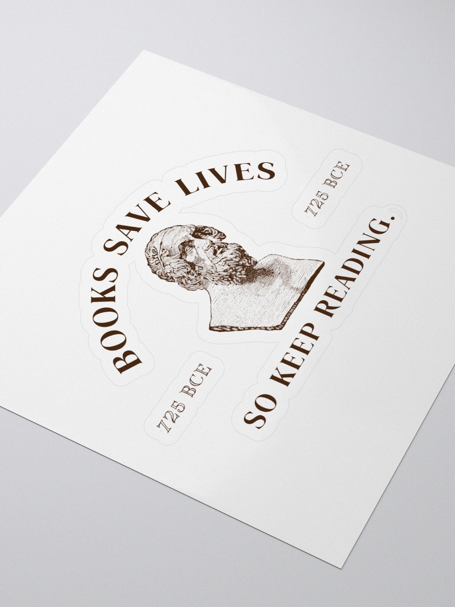 Homer Sticker - Books Save Lives product image (3)