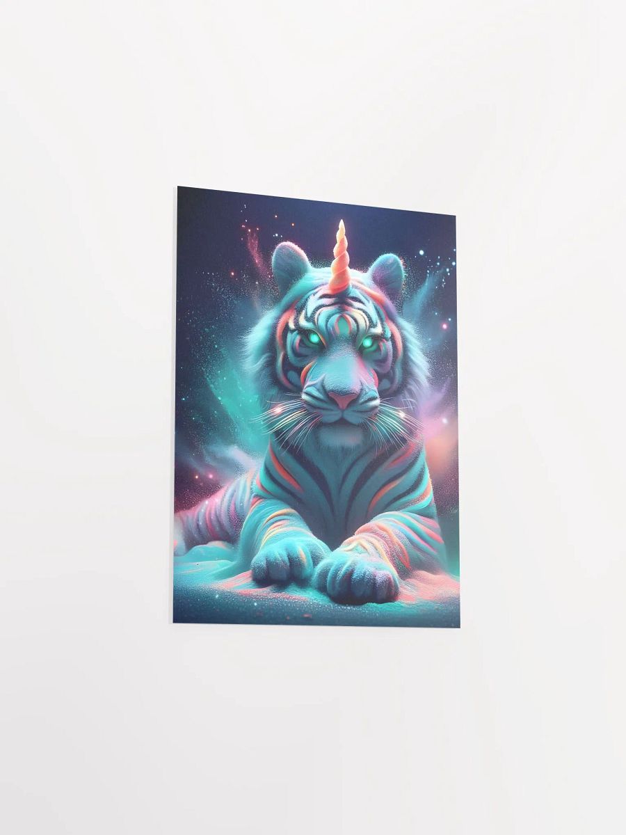 Mythical Tiger Unicorn Enhanced Matte Poster product image (11)