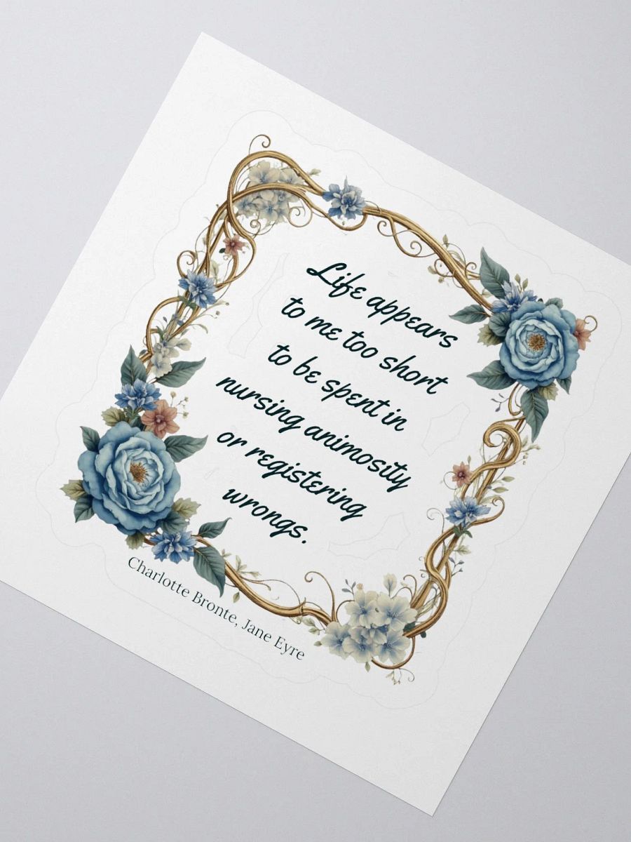 Life is too Short Bronte Sticker product image (4)