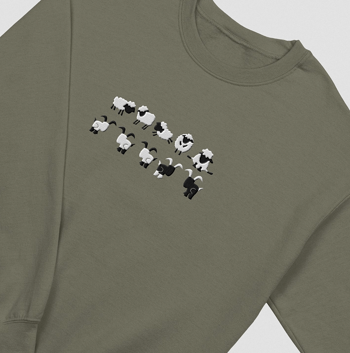 The Goat & The Sheep (Embroidered Sweatshirt) product image (1)