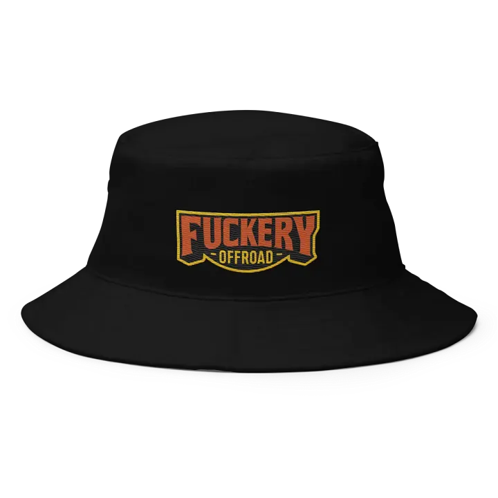 Bucket Hat with Retro Colour Fuckery Text Logo product image (1)