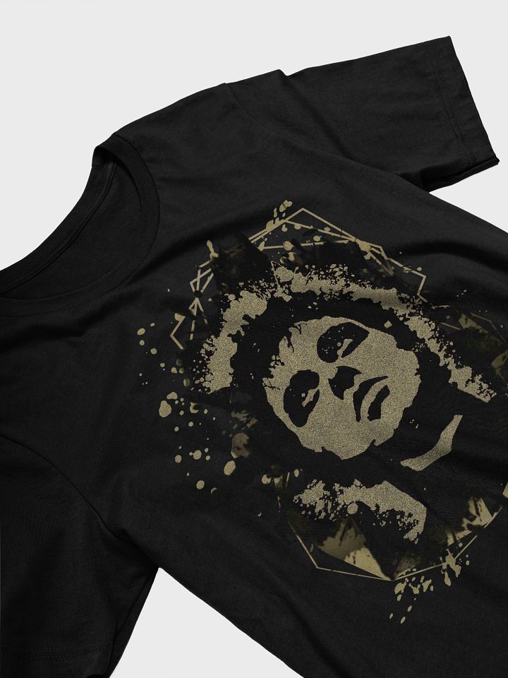 Billie Joe Armstrong Green Day T-Shirt. Black and gold sand art. product image (2)