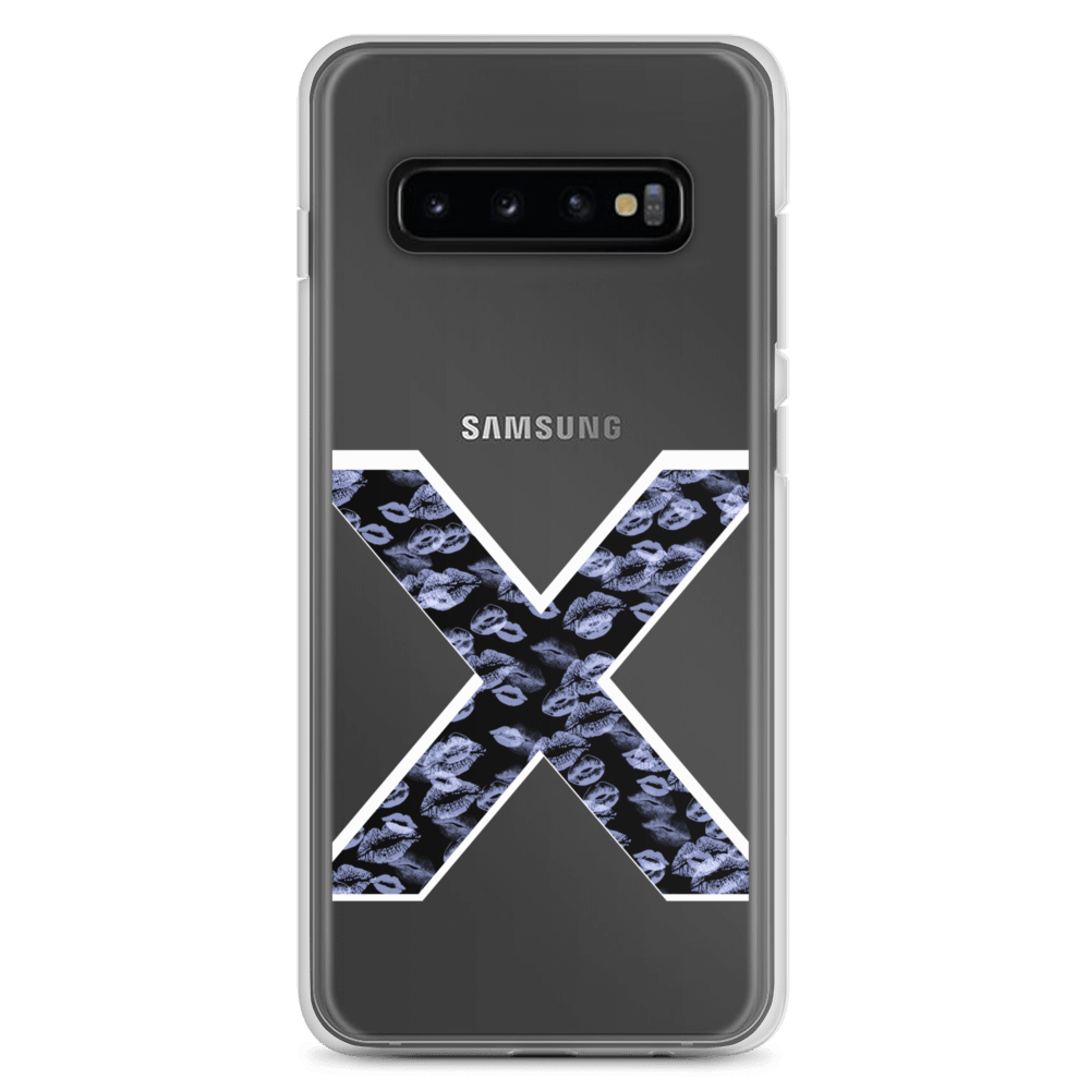 Black X Light Blue Lipstick Kisses | Phone Case S product image (1)