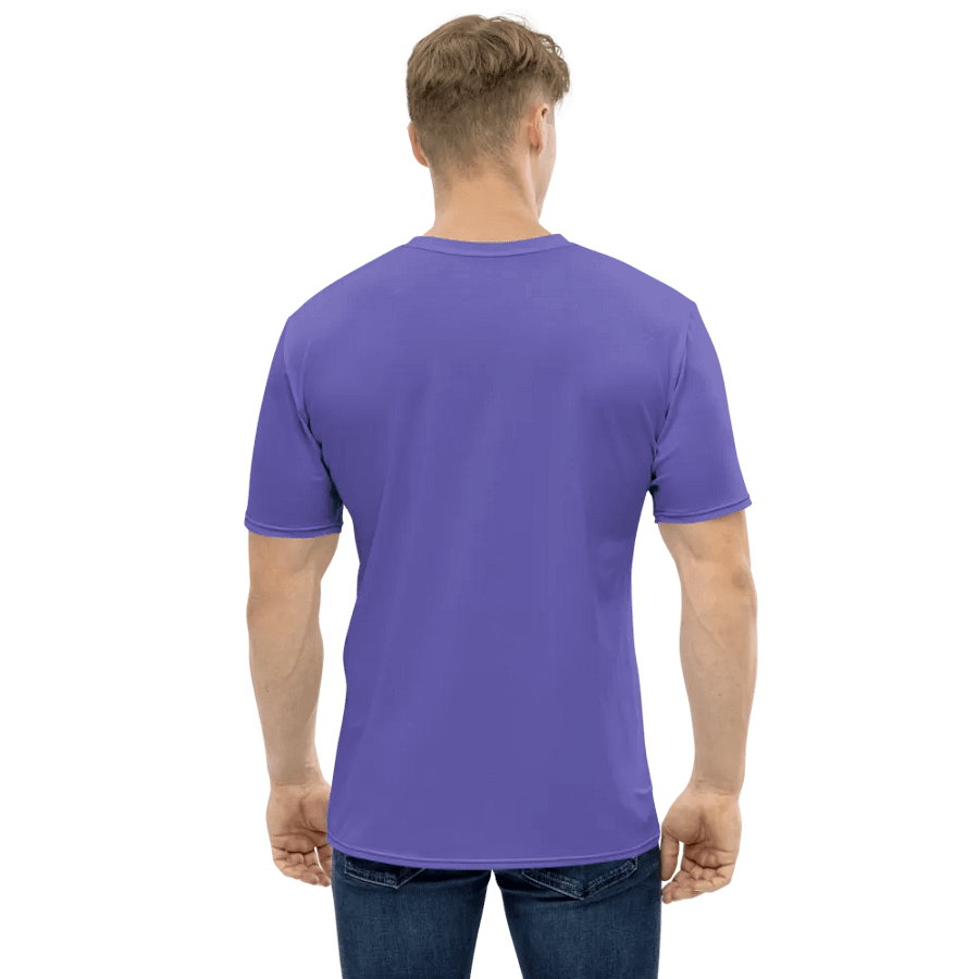 Plain Purple Light Summer Men's Crewneck Polyester Heavyweight Premium T-Shirt by Treasure Pie product image (3)