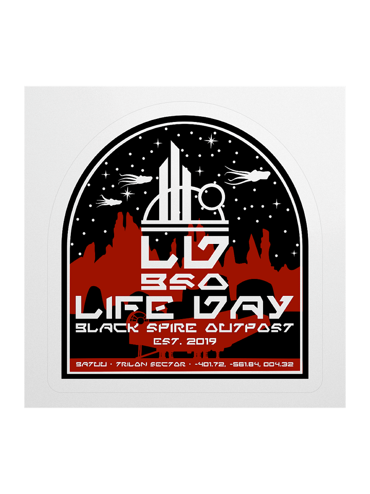 Life Day Black Spire Outpost Logo Sticker product image (1)