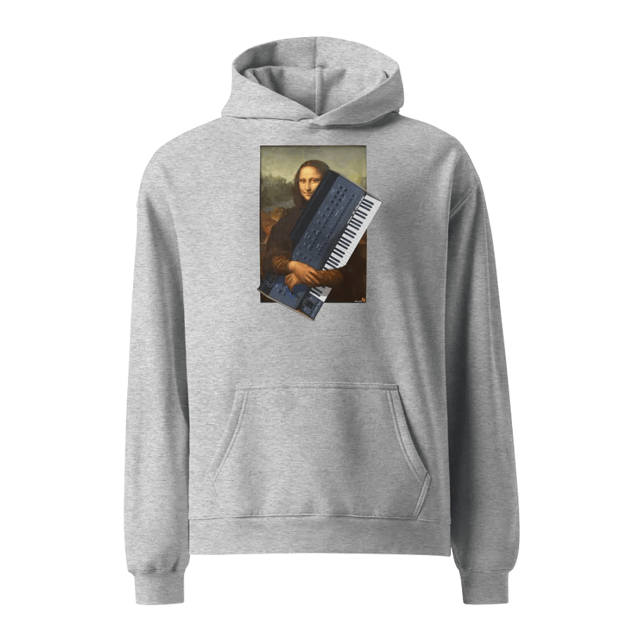 MoBNa LiXA by by Frank Fonik (Oberheim OB-XA), Techno EDM Unisex Premium Oversized Hoodie product image (2)