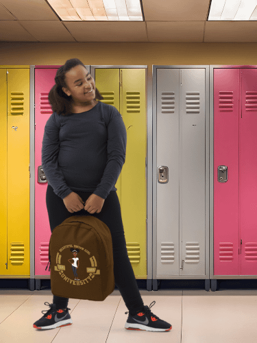 Beautiful Brown Girl University Backpack product image (2)