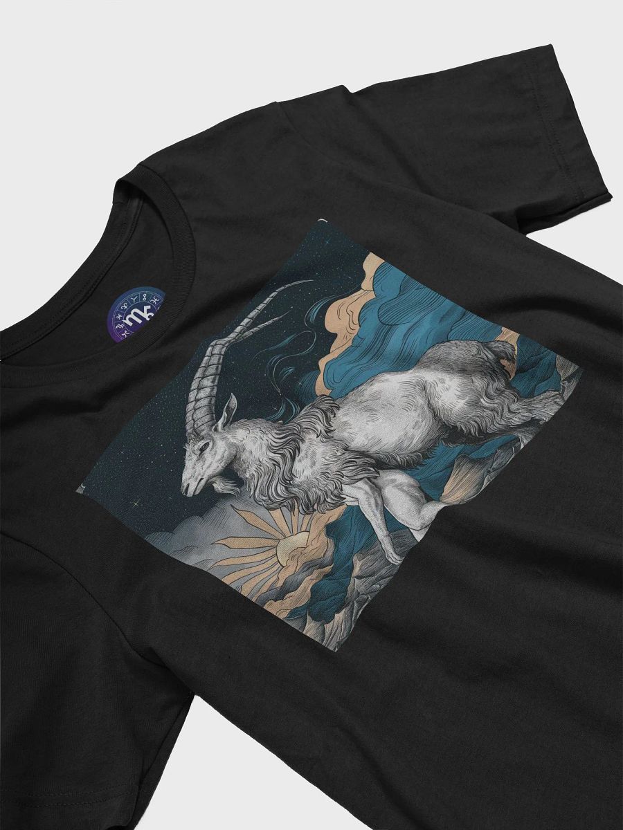 Exclusive Capricorn Zodiac T-Shirt - Premium Unisex Design with Celestial Goat and Starry Sky product image (5)