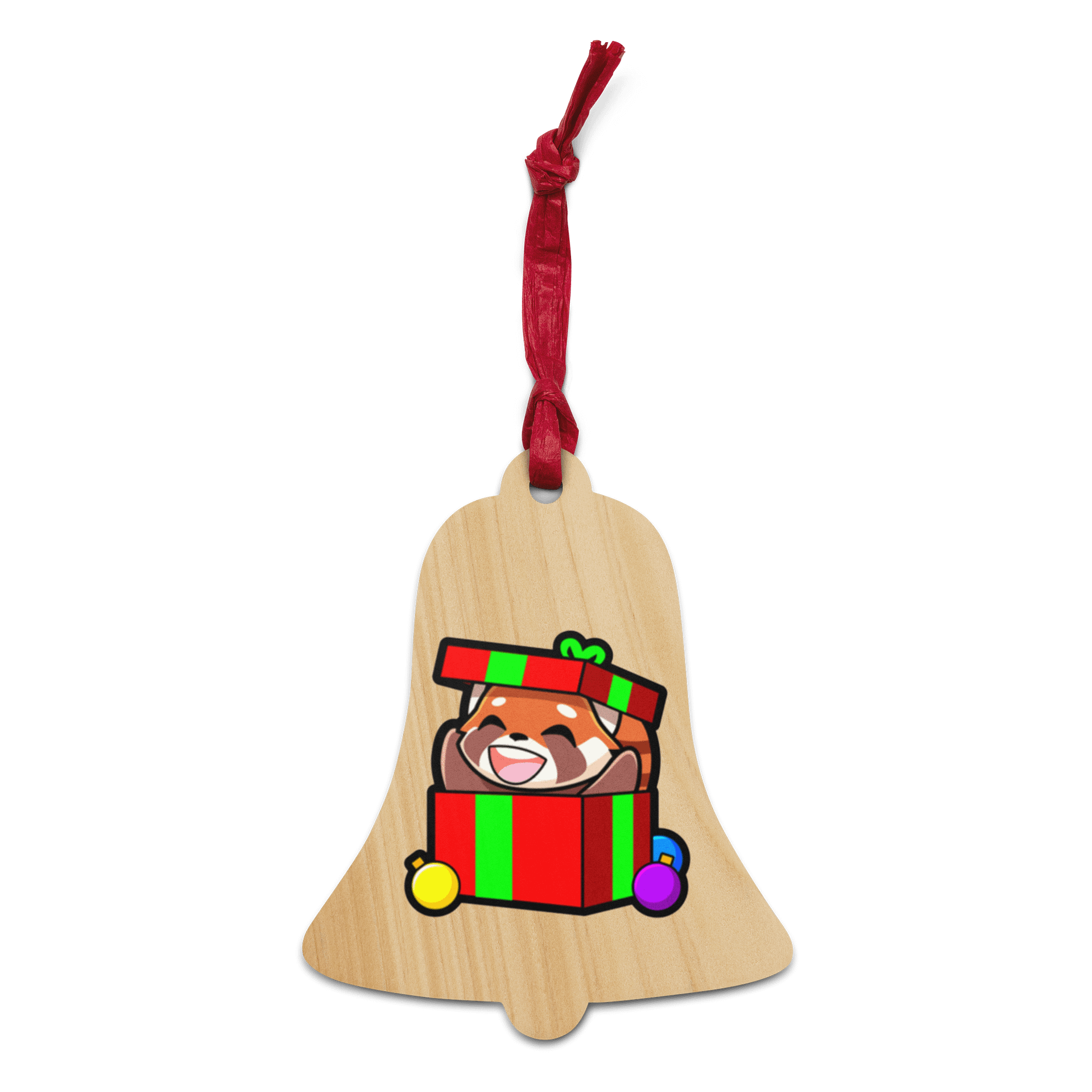 Holiday Present Panda Wooden Ornaments product image (7)