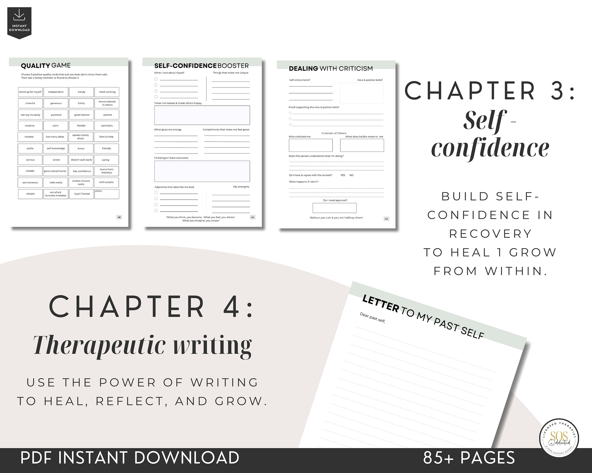 Addiction Recovery Workbook and Sobriety Journal - DIGITAL product image (5)