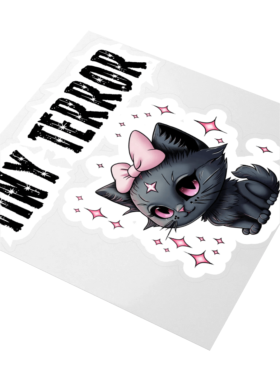 Tiny Terror Kiss Cut Stickers - With Words product image (7)