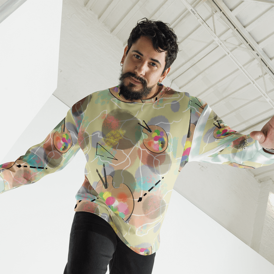 AbstractWear #3 Unisex Art Sweatshirt/Pastels product image (4)