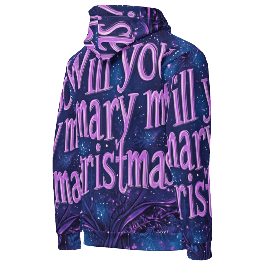 Sparkling Proposal Unisex All-Over Printed Hoodie product image (9)