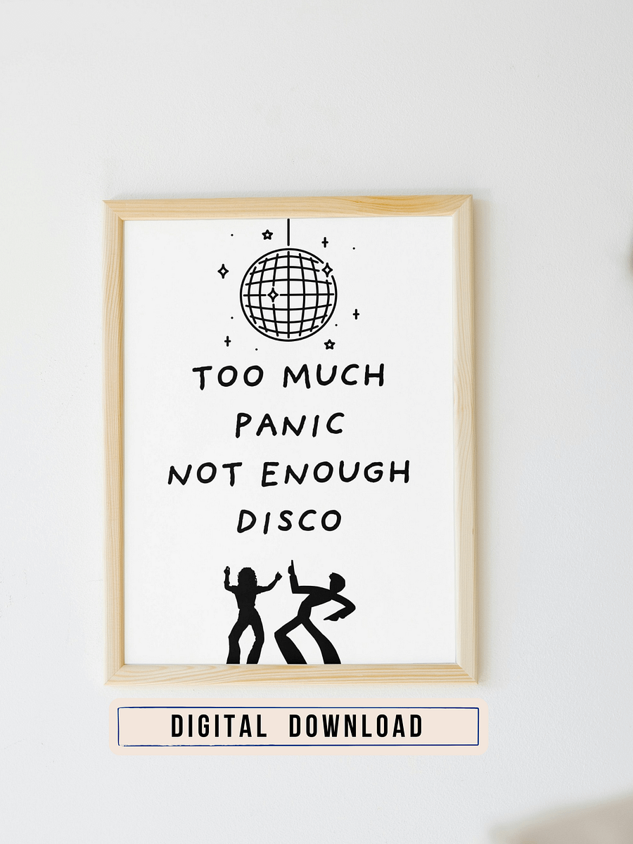 Too Much Panic, Not Enough Disco product image (1)