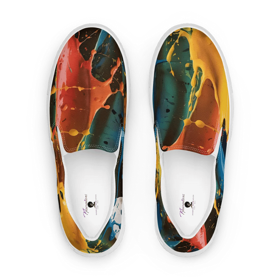 Vibrant Splatter Canvas Shoes product image (3)