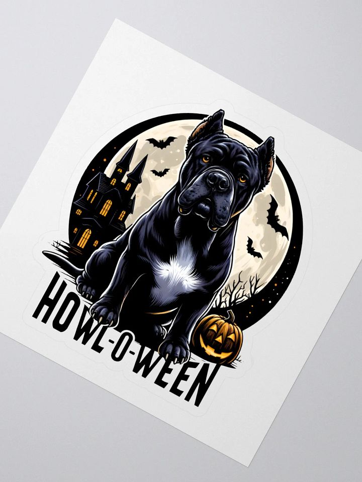 Cane Corso Happy Howl-o-Ween Sticker product image (2)