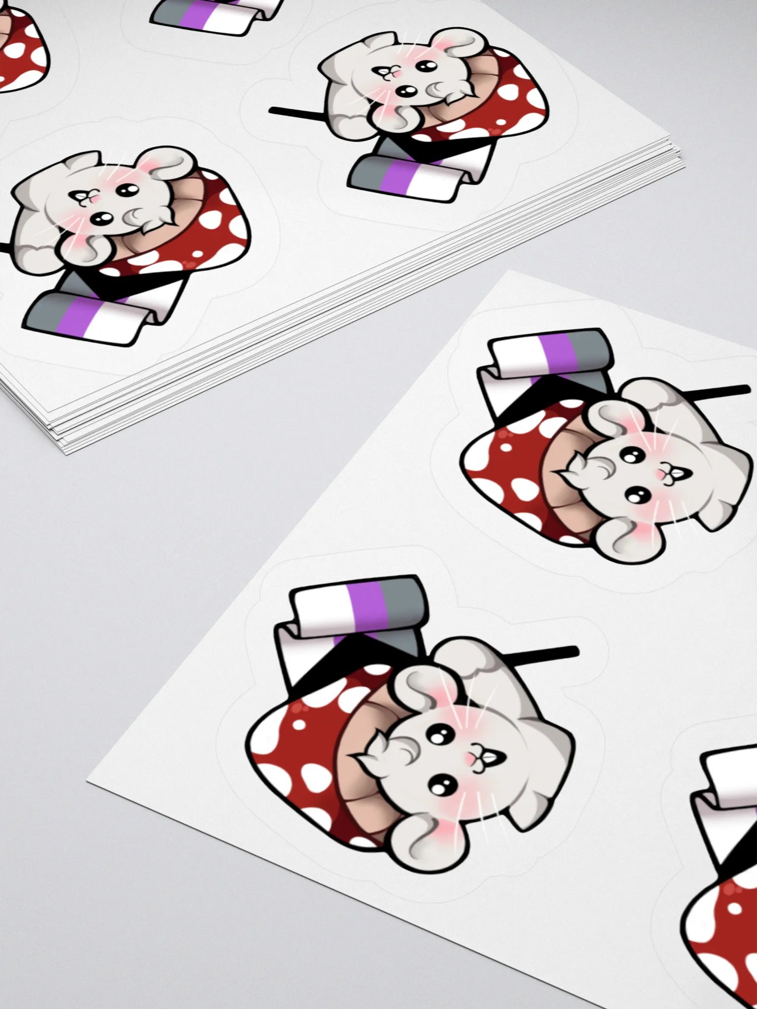 Demisexual Pride Flag Stickers product image (4)
