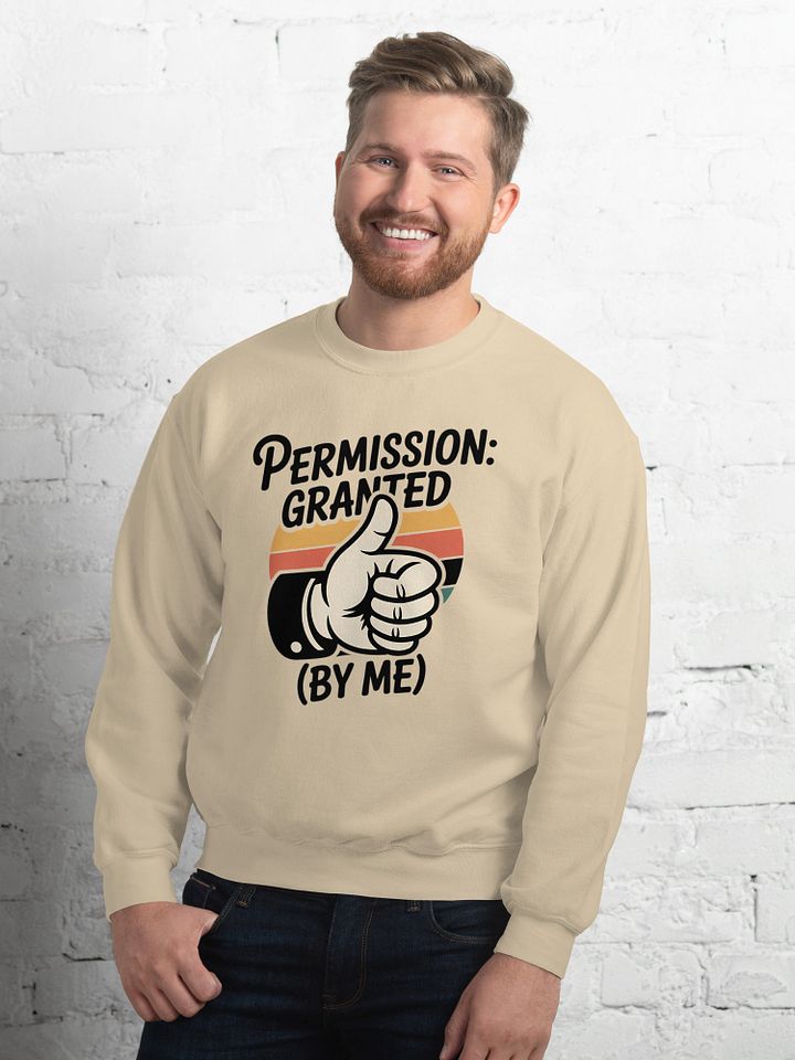 Permission Granted by Me Human Design Manifestor Sweatshirt product image (1)