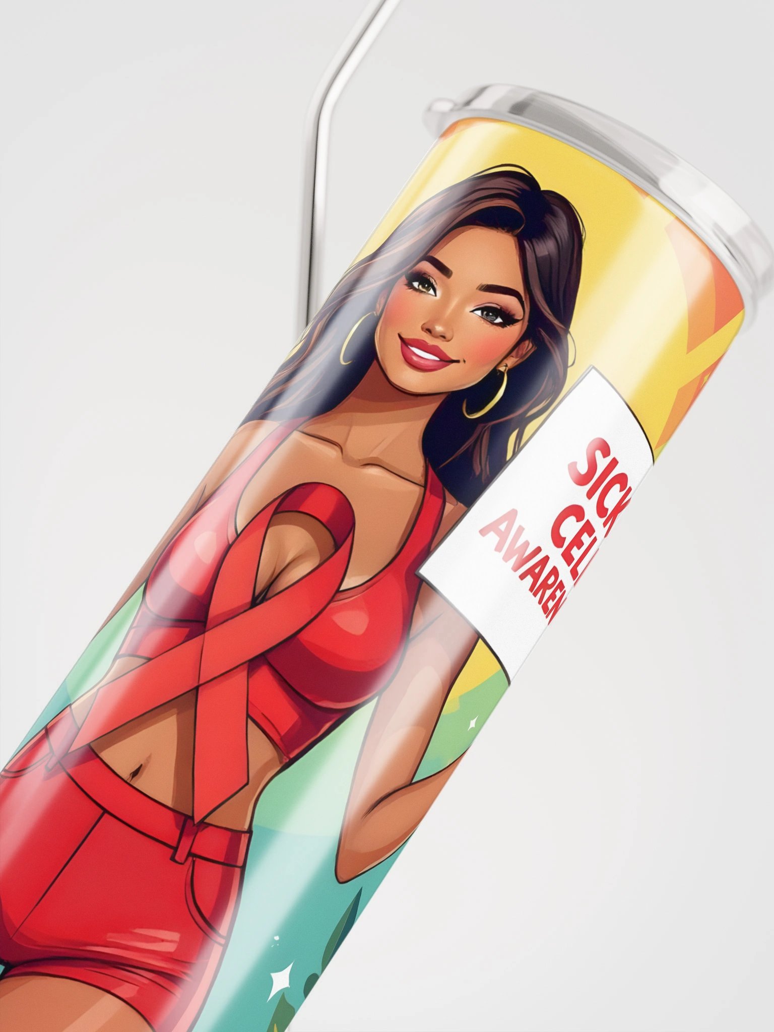 Sickle Cell Awareness Stainless Steel Tumbler product image (4)