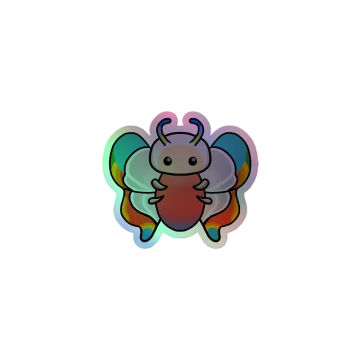 Rainbow-Tipped Butterfly - Holo Sticker product image (1)