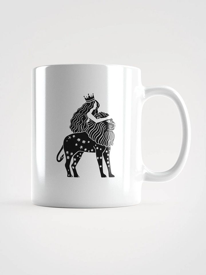 Midnight Reflections Mug - Leo Zodiac Line Art | Lion Star Sign Artwork for Astrology Lovers product image (1)