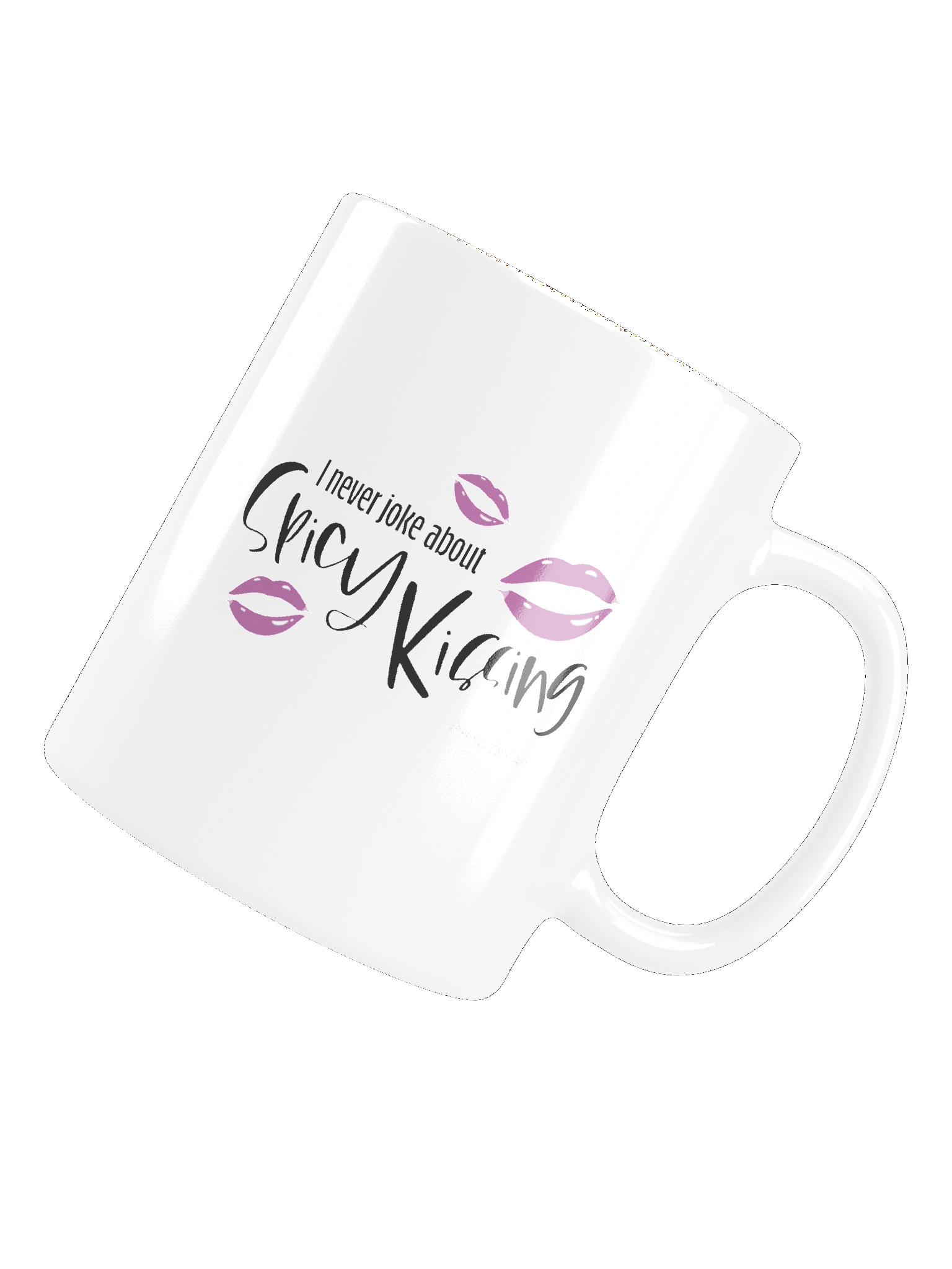I Never Joke About Spicy Kissing White Glossy Mug product image (5)