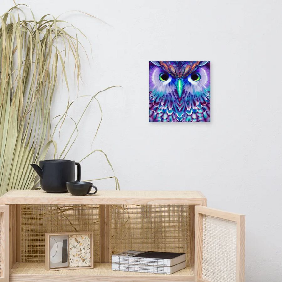 Fantasy Fractal Owl Art - v6 product image (11)