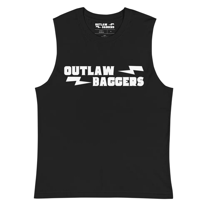 Outlaw Baggers Classic Black Muscle Shirt product image (2)