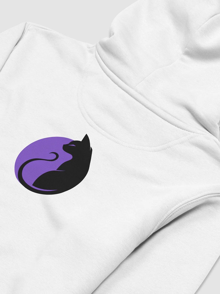 KawaiiKitten Essential Eco Friendly Medium Weight Super Soft Back White Hoodie product image (2)
