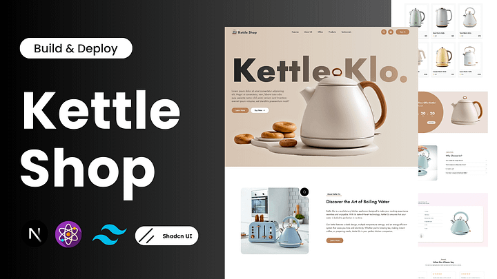 Modern Coffee Kettle Shop Website product image (2)