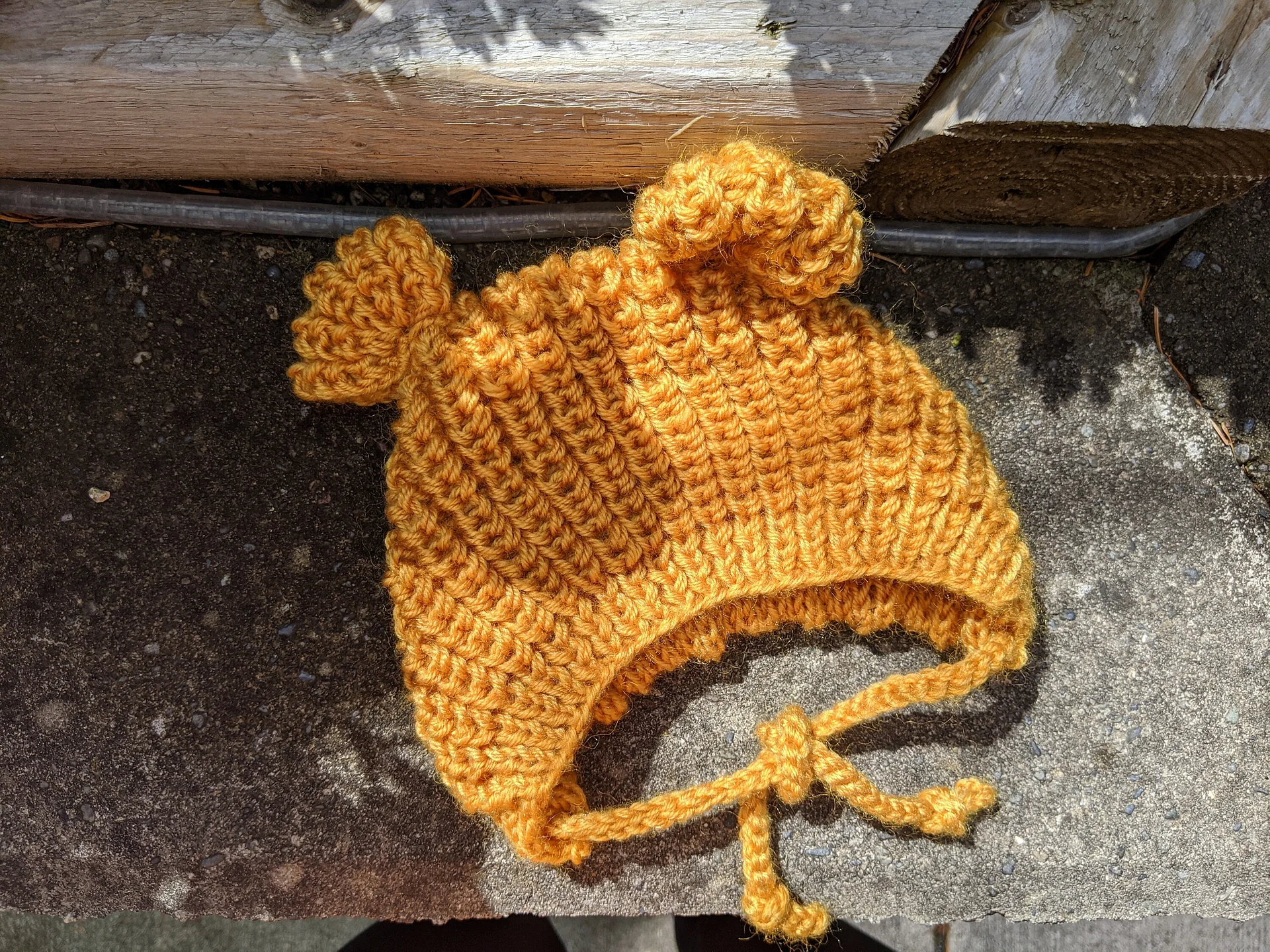 Spikelet Baby Bonnet with Ears Knitting Pattern product image (9)