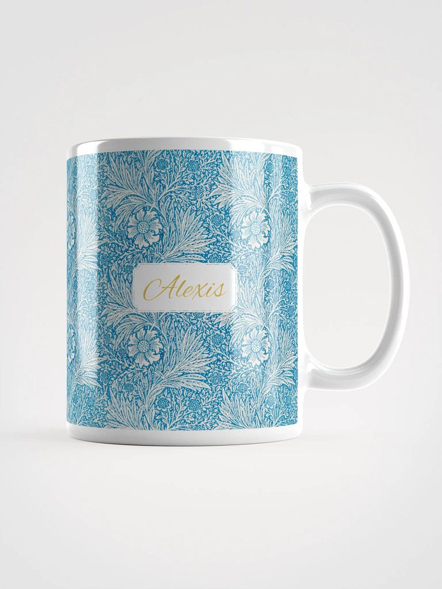 Personalized Marigold Pattern White Glossy Mug product image (1)