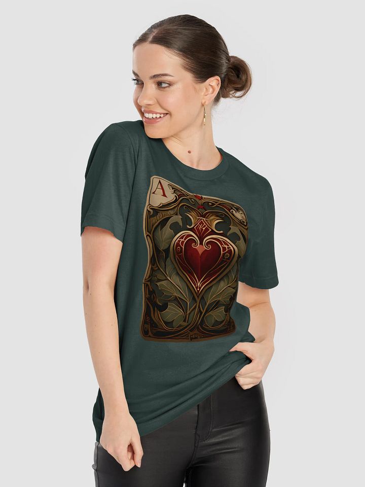 Ace of Hearts Vintage Playing Card T-Shirt product image (2)