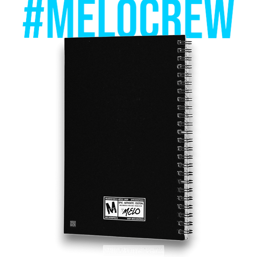 #MELOtober 2024 Personalized MELO CREW Chaos - Spiral Notebook | #MadeByMELO product image (2)
