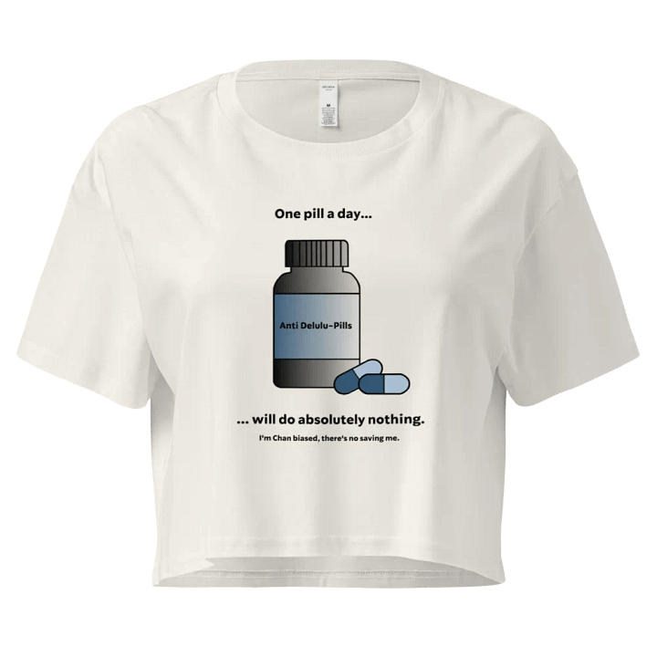 Anti-Delulu Pills | Chan Biased Crop Top product image (4)