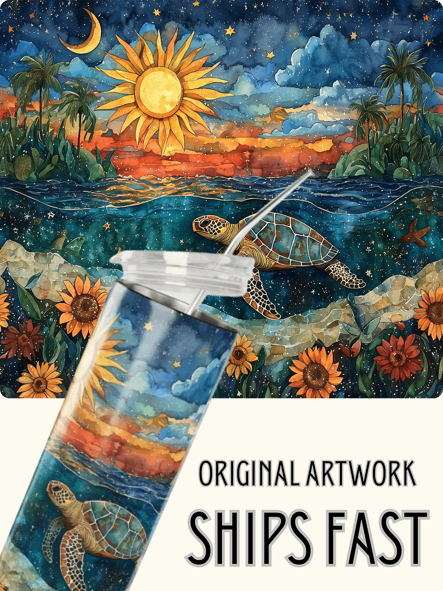 Sea Turtle Dream Stainless Steel Tumbler product image (1)