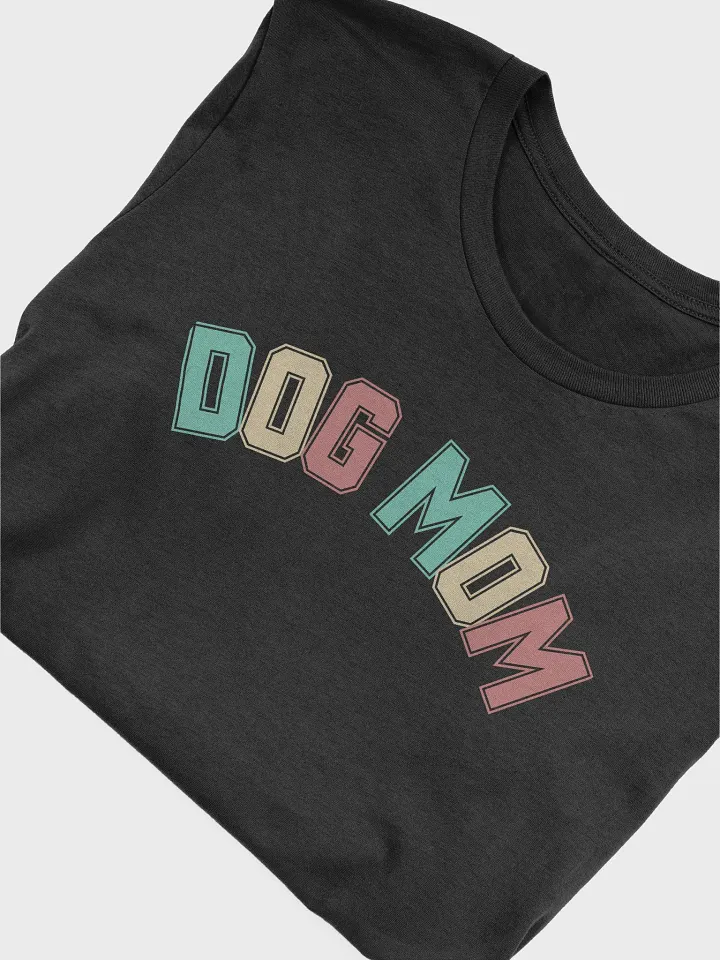 Dog Mom Colorful College Letterblock T-Shirt product image (2)