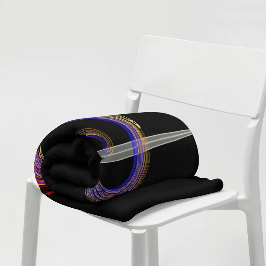 Warrior - Black - Throw Blanket product image (7)