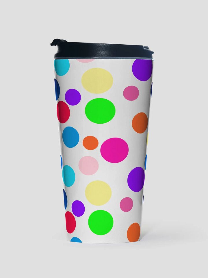 Playful Circle Burst Stainless Steel Travel Mug product image (1)