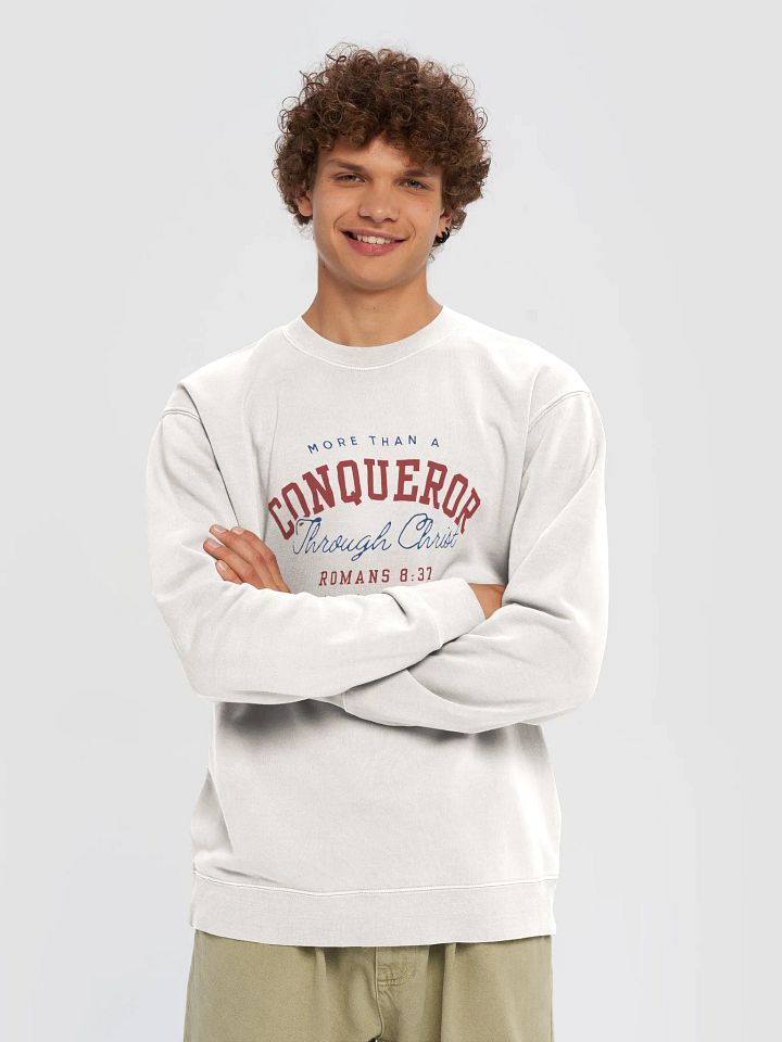 Vintage Conqueror Through Christ Sweatshirt product image (2)
