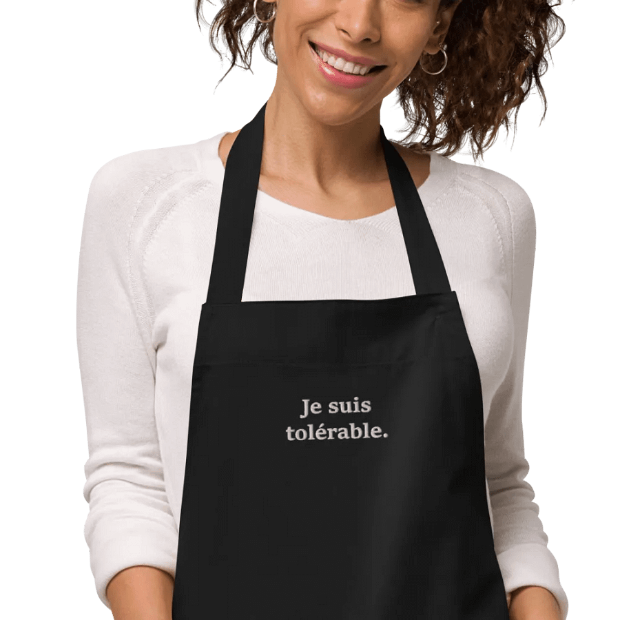 ''Tolérable'' Tablier en coton biologique product image (9)