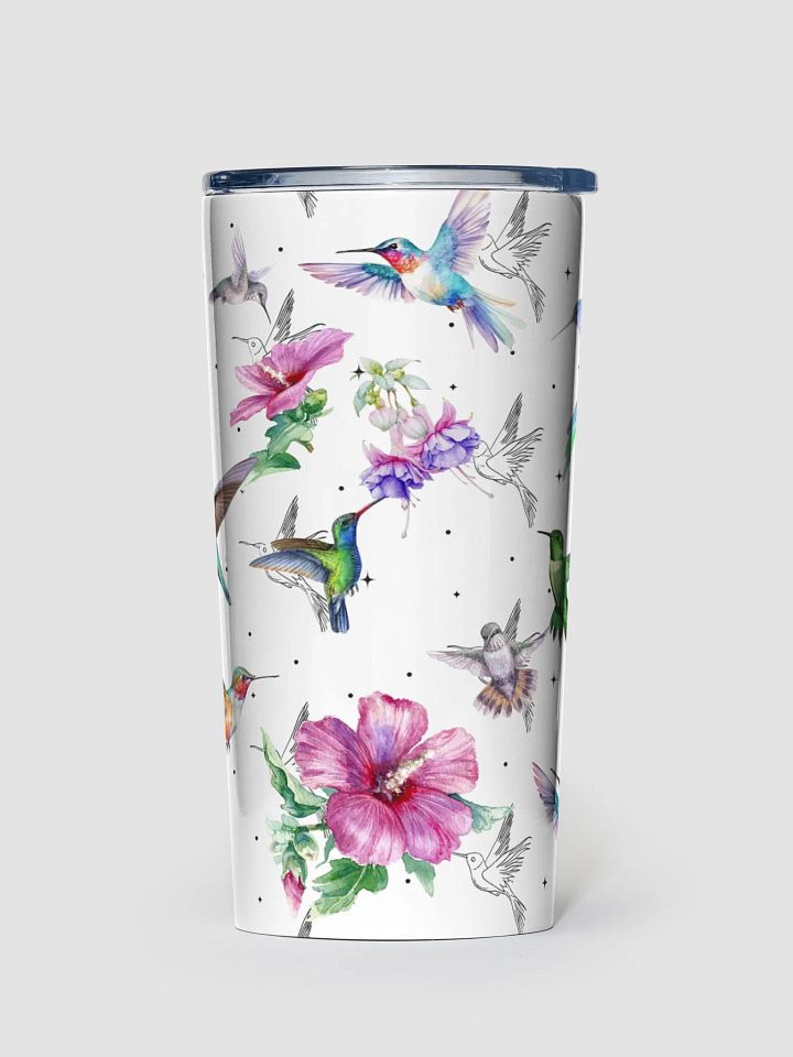Vibrant Hummingbird Haven Tumbler gift for hummingbird lovers friends family product image (1)