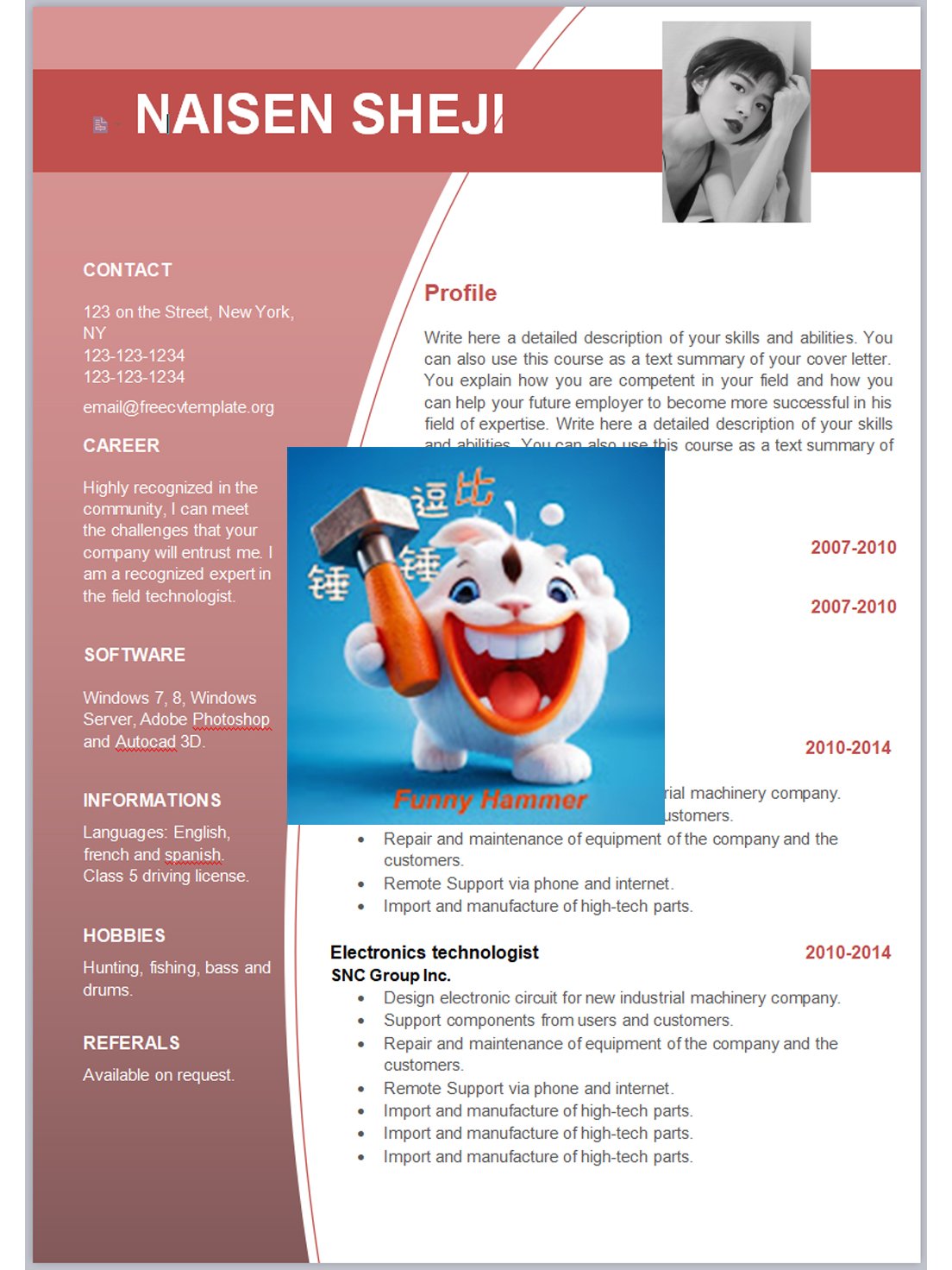 180 sets of English resume templates/英文履歷模板180套 product image (3)