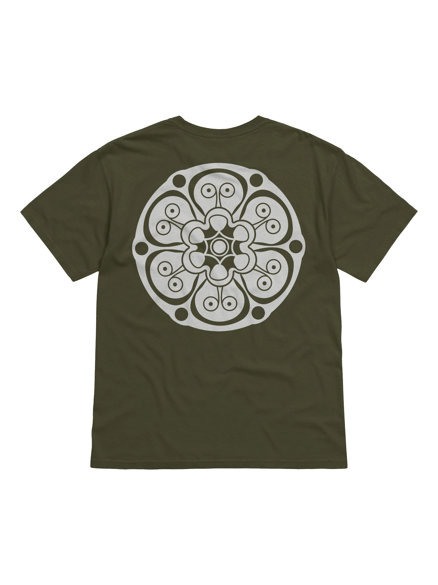 Saxon god heads motif - Heavy cotton shirt product image (1)