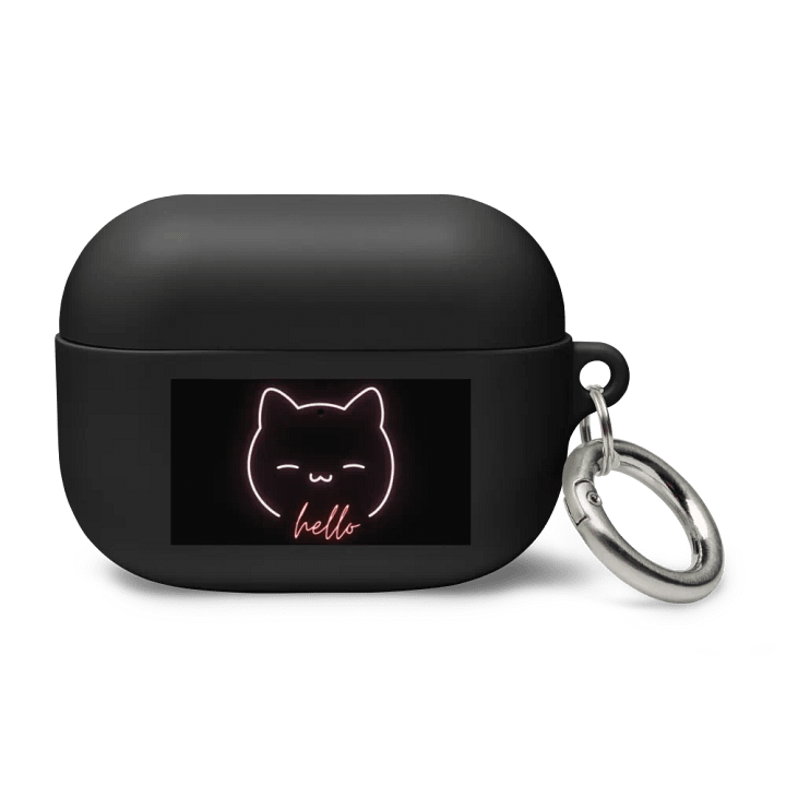 Neon Kitty Greetings AirPods Case product image (2)