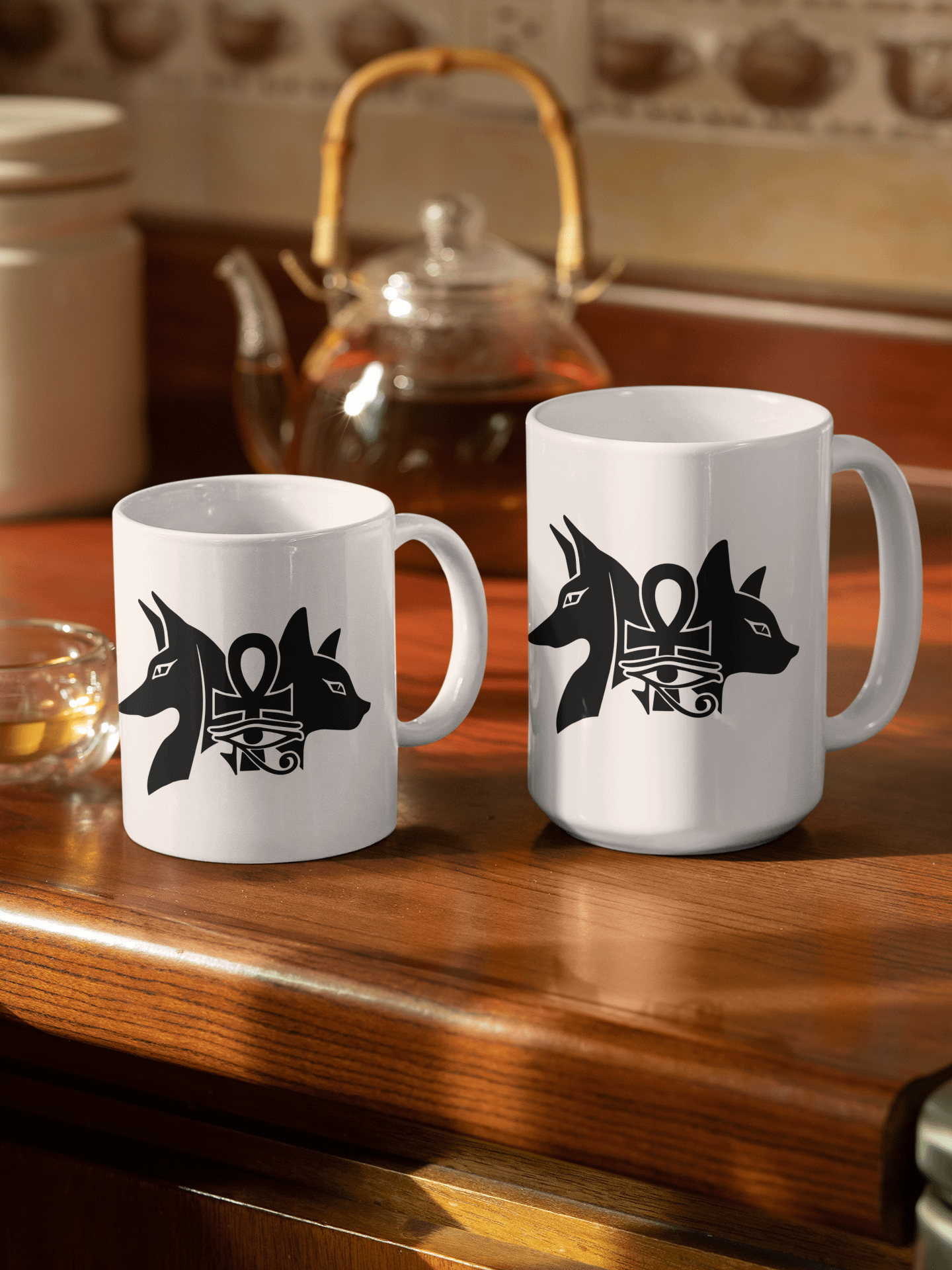 Anubis, Bastet, Ankh & Wadjet Mug product image (1)