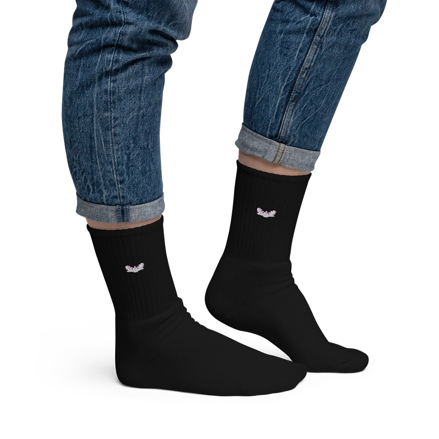 Bamboo SOCCO Embroidered Crew Socks product image (10)